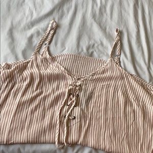 Torrid Striped V-neck and back tank